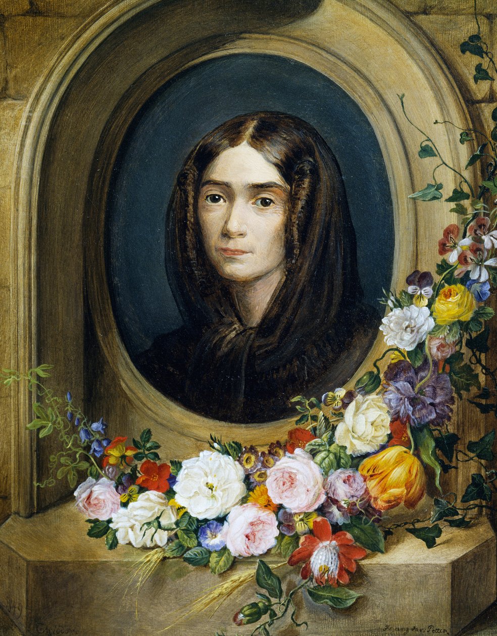 Katharina Petter (született 1849-ben) portréja. Franz Xavier Petter (1791-1866) festménye alkotó: Franz Xavier Petter