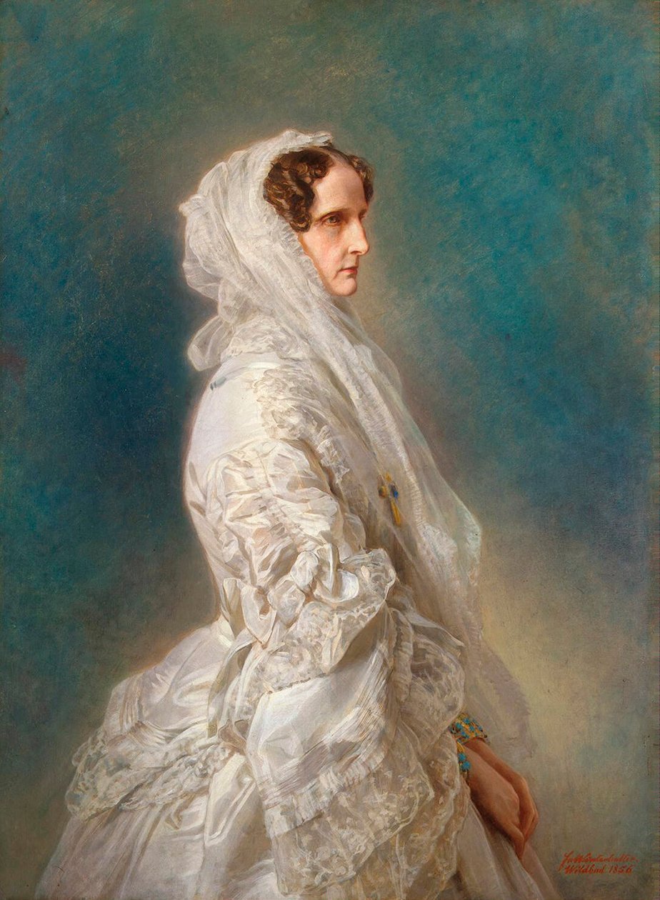 Alexandra Fjodorovna porosz császárné portréja, 1856. alkotó: Franz Xaver Winterhalter