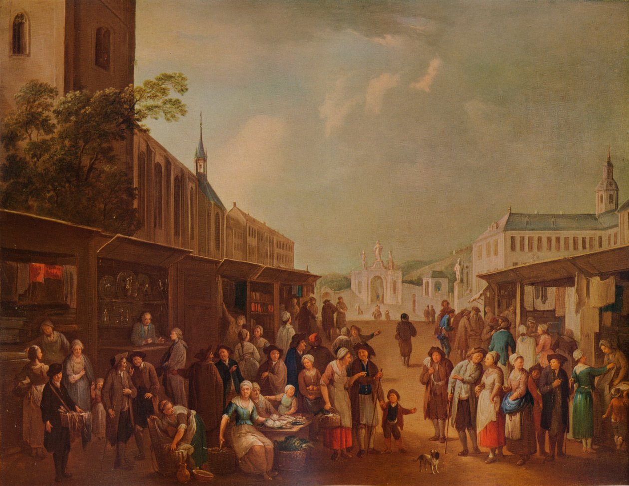 „Utcai jelenet”, c1720, 1938 alkotó: Franz de Paula Ferg