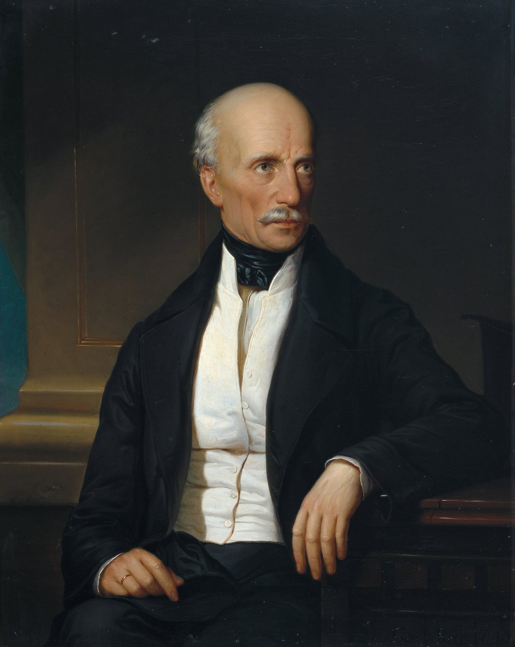 János osztrák főherceg (1782-1859) portréja, Russ, Franz, az idősebb (1817-1892). Olajfestmény alkotó: Franz the Elder Russ