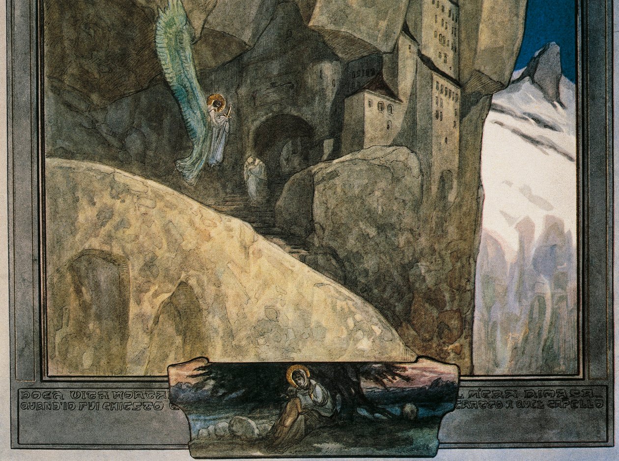 Austria, Vienna, Illustration of Dante Alighieri