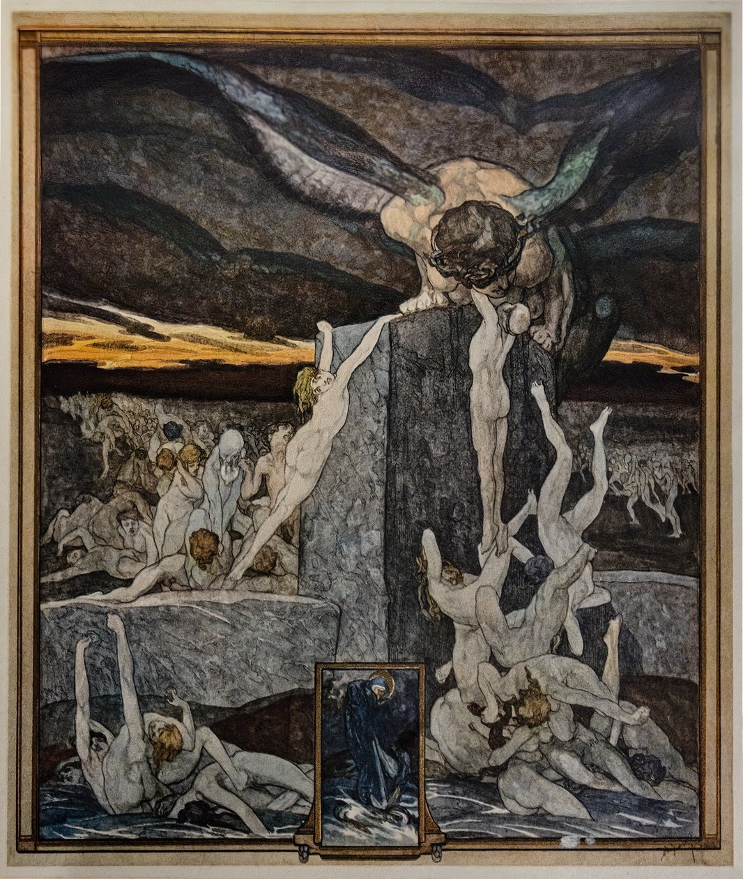 A Simoniacs, Pokol, XIX. ének alkotó: Franz von Bayros (1866 1924)