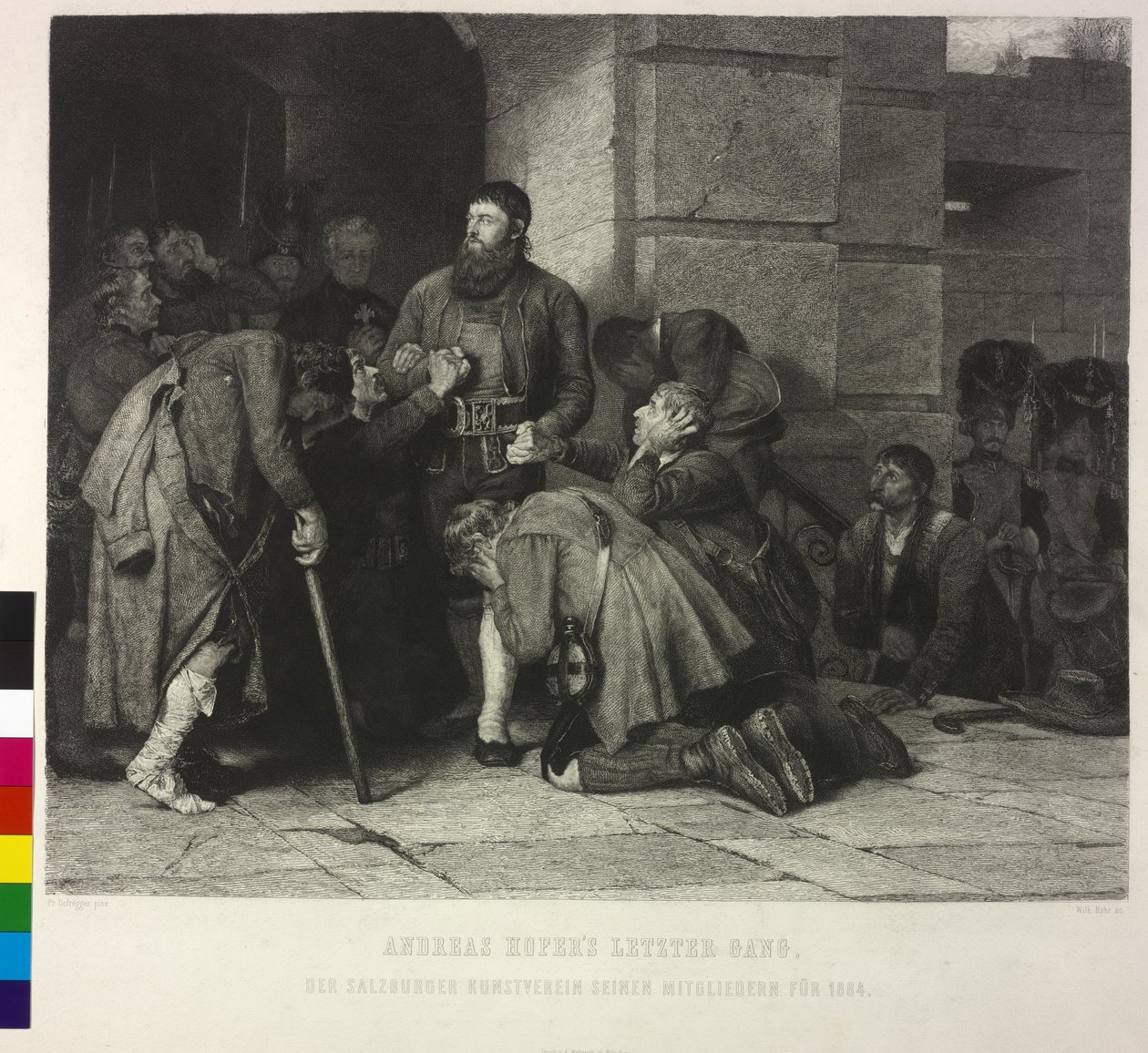 Andreas Hofer utolsó útja alkotó: Franz von Defregger