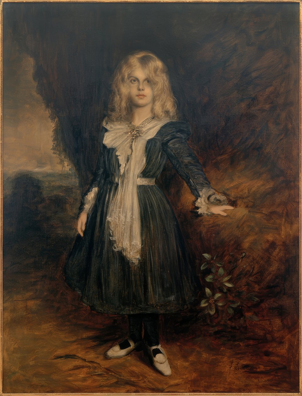 Marion lányának portréja alkotó: Franz von Lenbach
