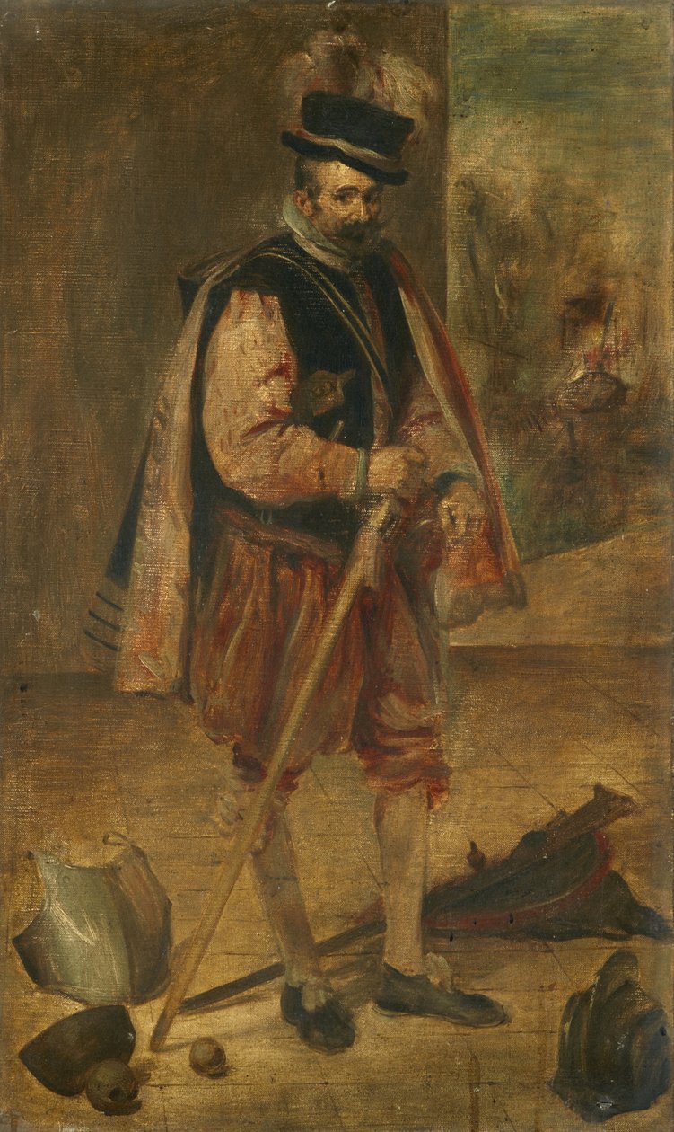 IV. Fülöp spanyol udvari bolondja, másolat Velázquez madridi festménye nyomán alkotó: Franz von Lenbach