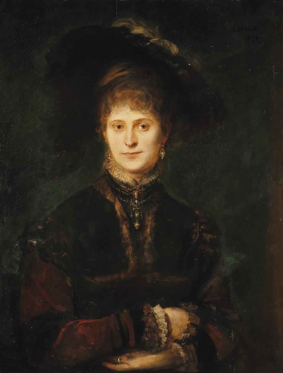 Magdalena Plach (?) alkotó: Franz von Lenbach
