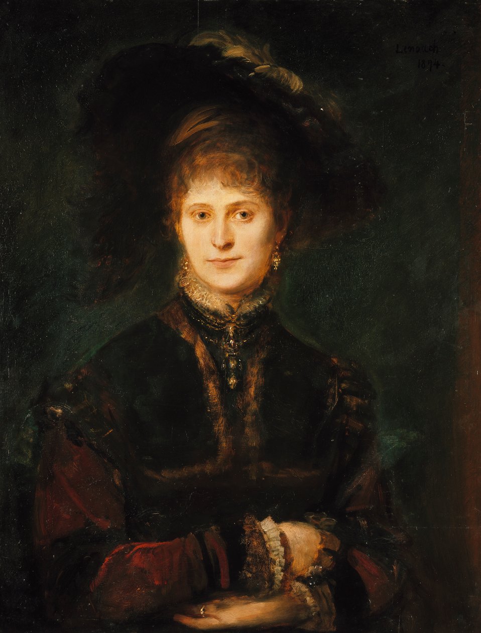 Magdalena Plach () alkotó: Franz von Lenbach