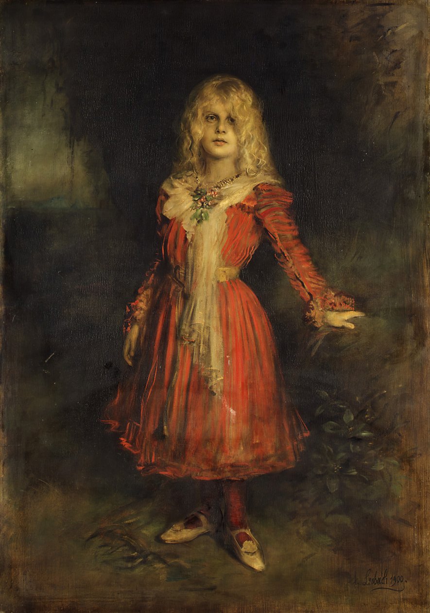 Marion Lenbach 1892-1947, a művészek lánya, 1900. alkotó: Franz von Lenbach