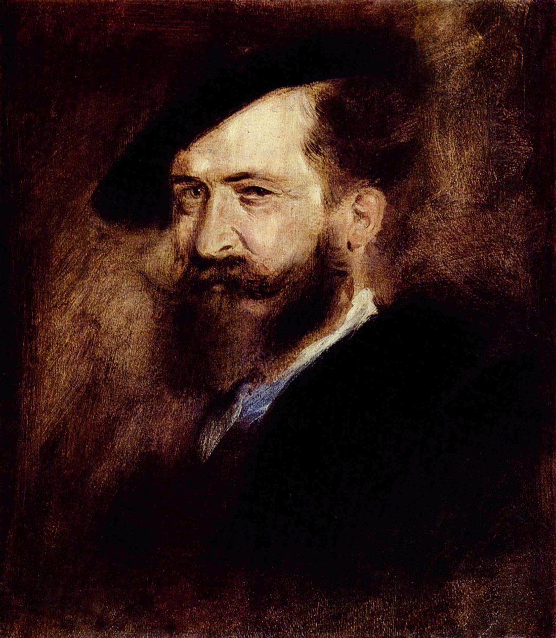 Wilhelm Busch portréja alkotó: Franz von Lenbach