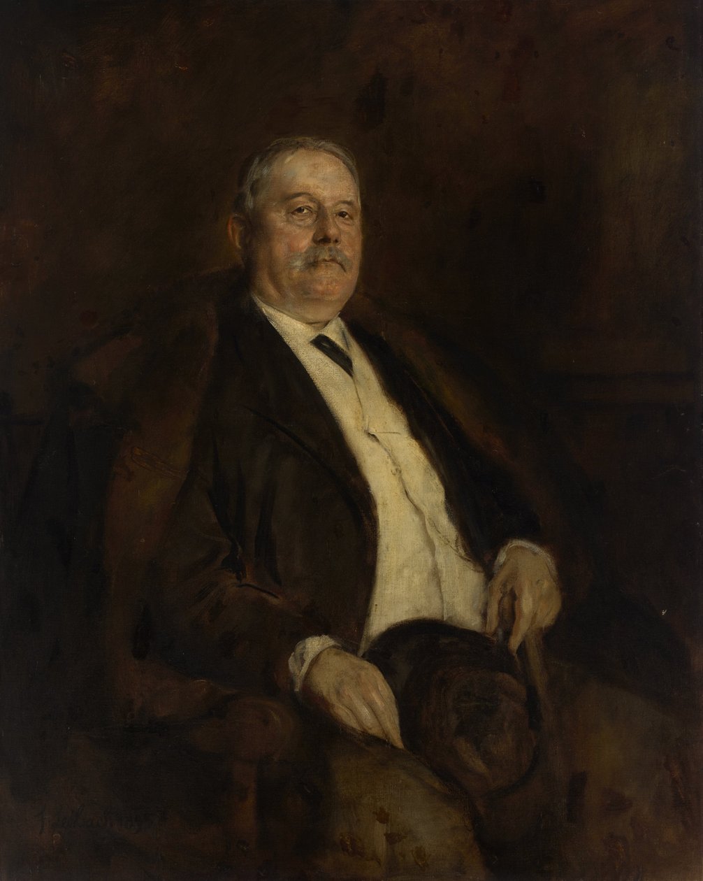 Johann (?) Maas alkotó: Franz von Lenbach, Johann Maas