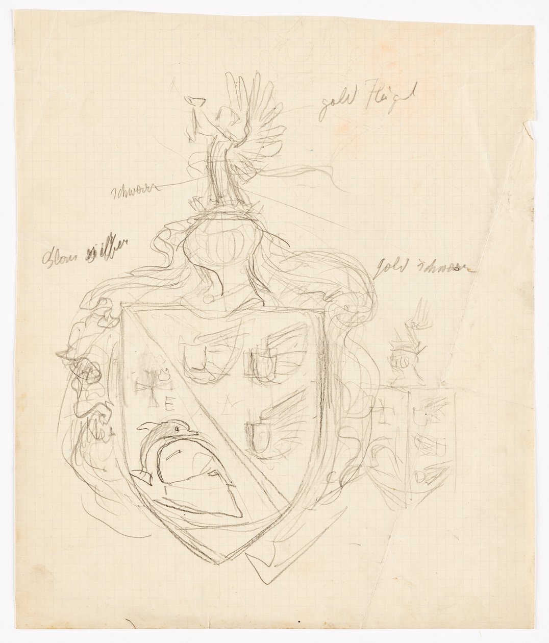 Tervezés családi címerhez alkotó: Franz von Matsch