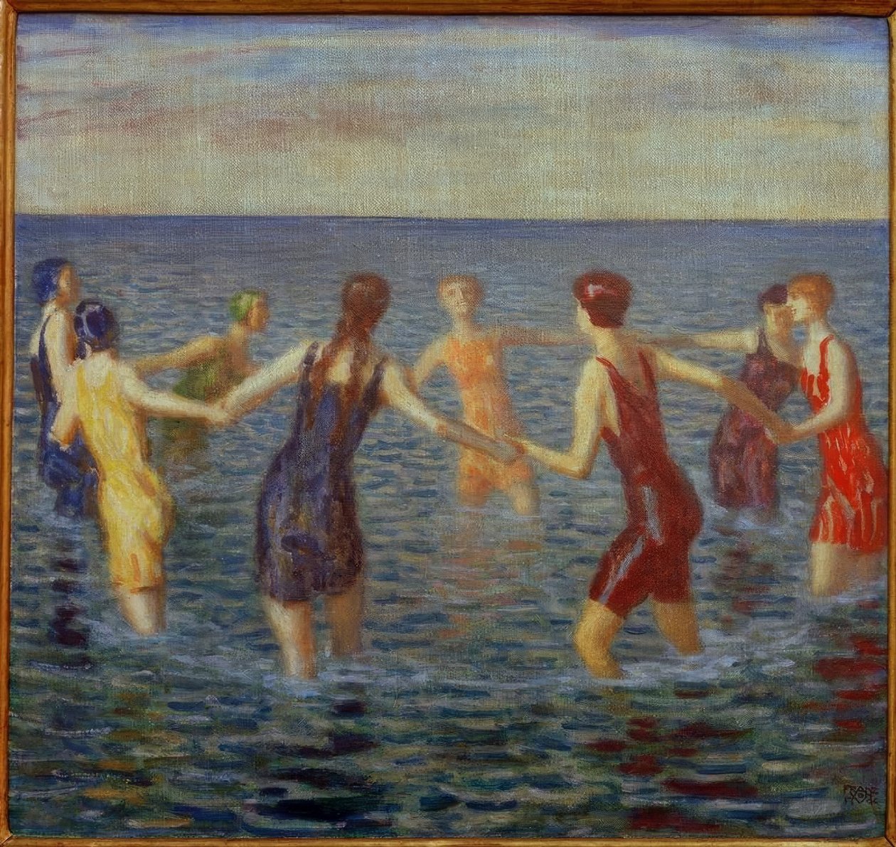 Fürdő nők alkotó: Franz von Stuck
