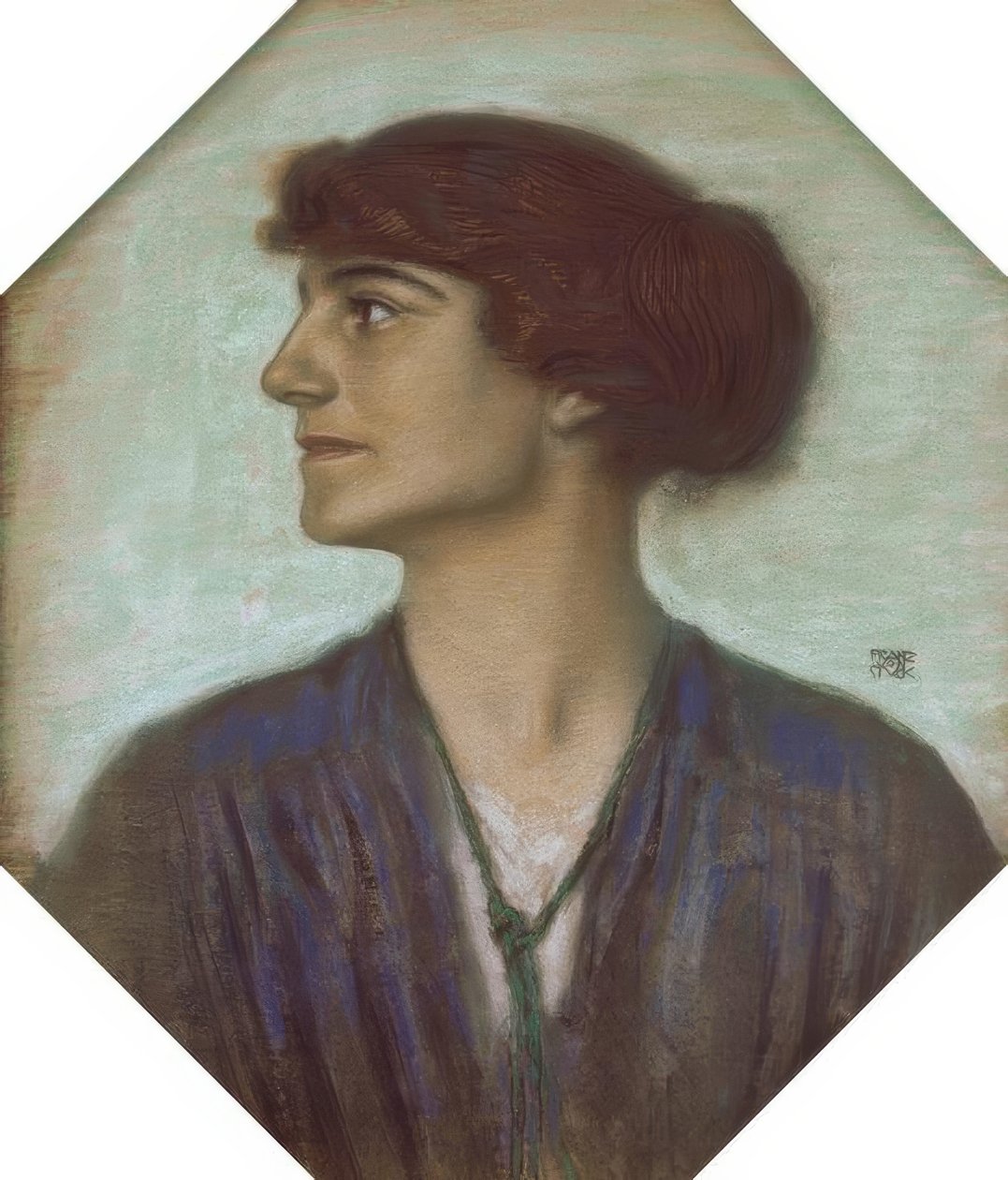Egy hölgy portréja alkotó: Franz von Stuck