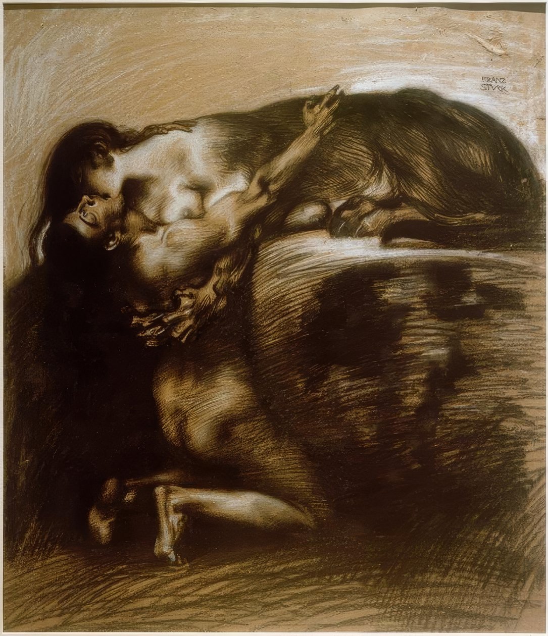 A Szfinx csókja alkotó: Franz von Stuck