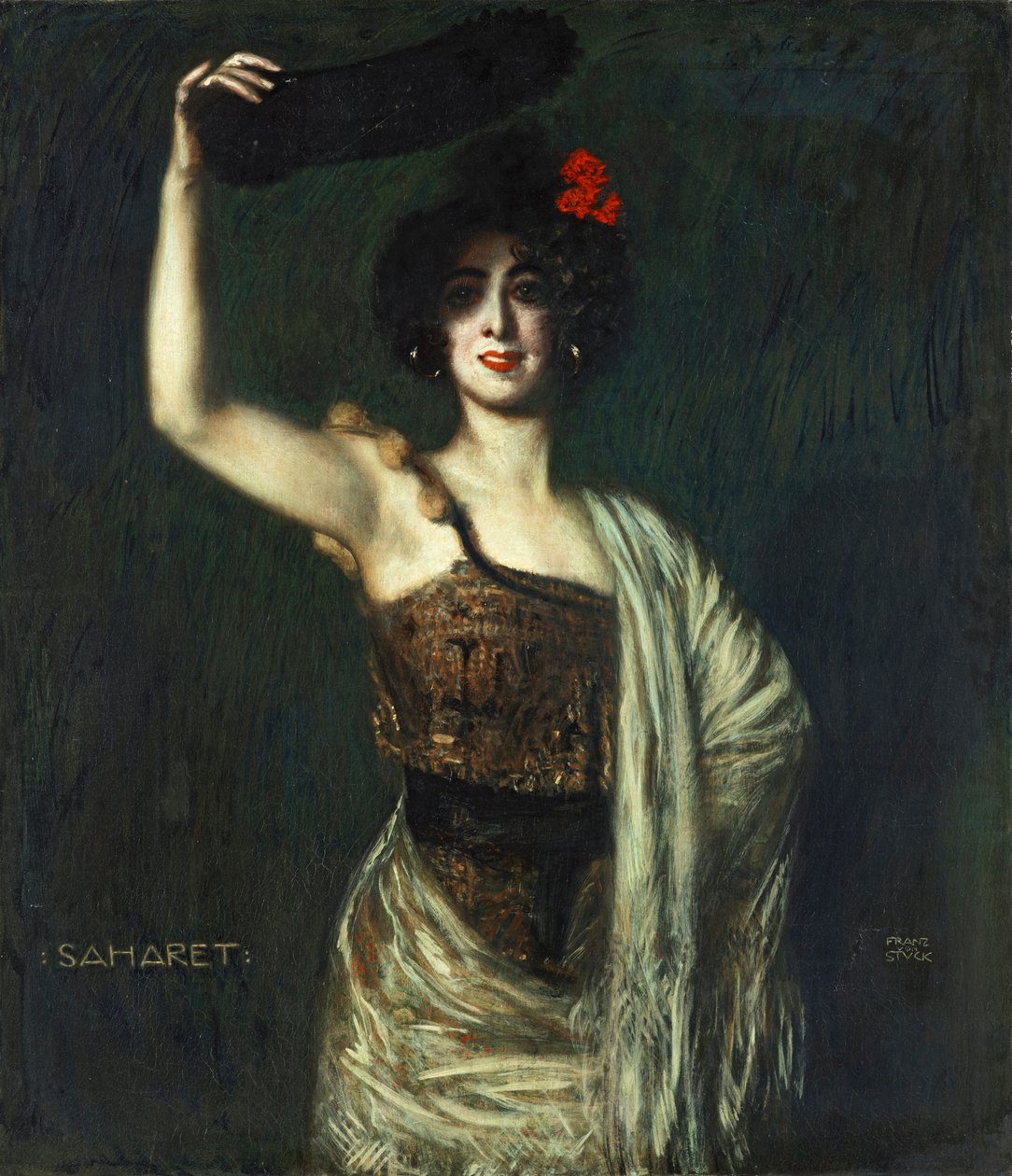 Saharet táncosnő alkotó: Franz von Stuck