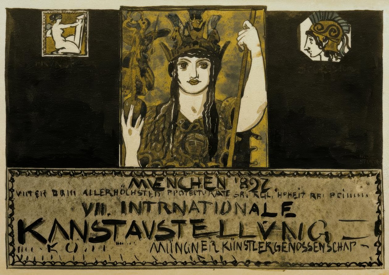 F. v. Stuck, Plakatentwurf 1897 alkotó: Franz von Stuck