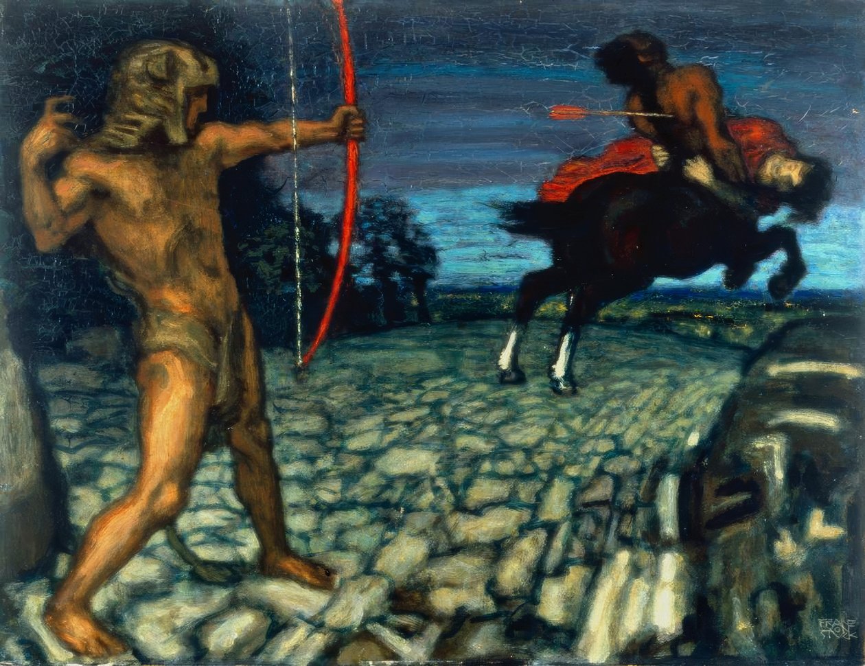 Herkules és Nessus alkotó: Franz von Stuck