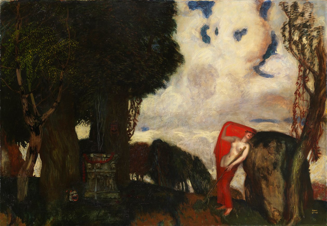 Iphigenia Taurisban, c. 1890. alkotó: Franz von Stuck