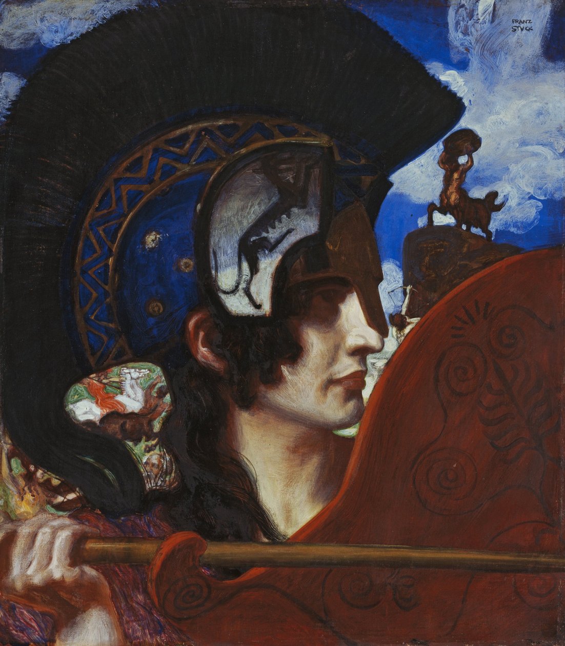 Harc amazonnal alkotó: Franz von Stuck