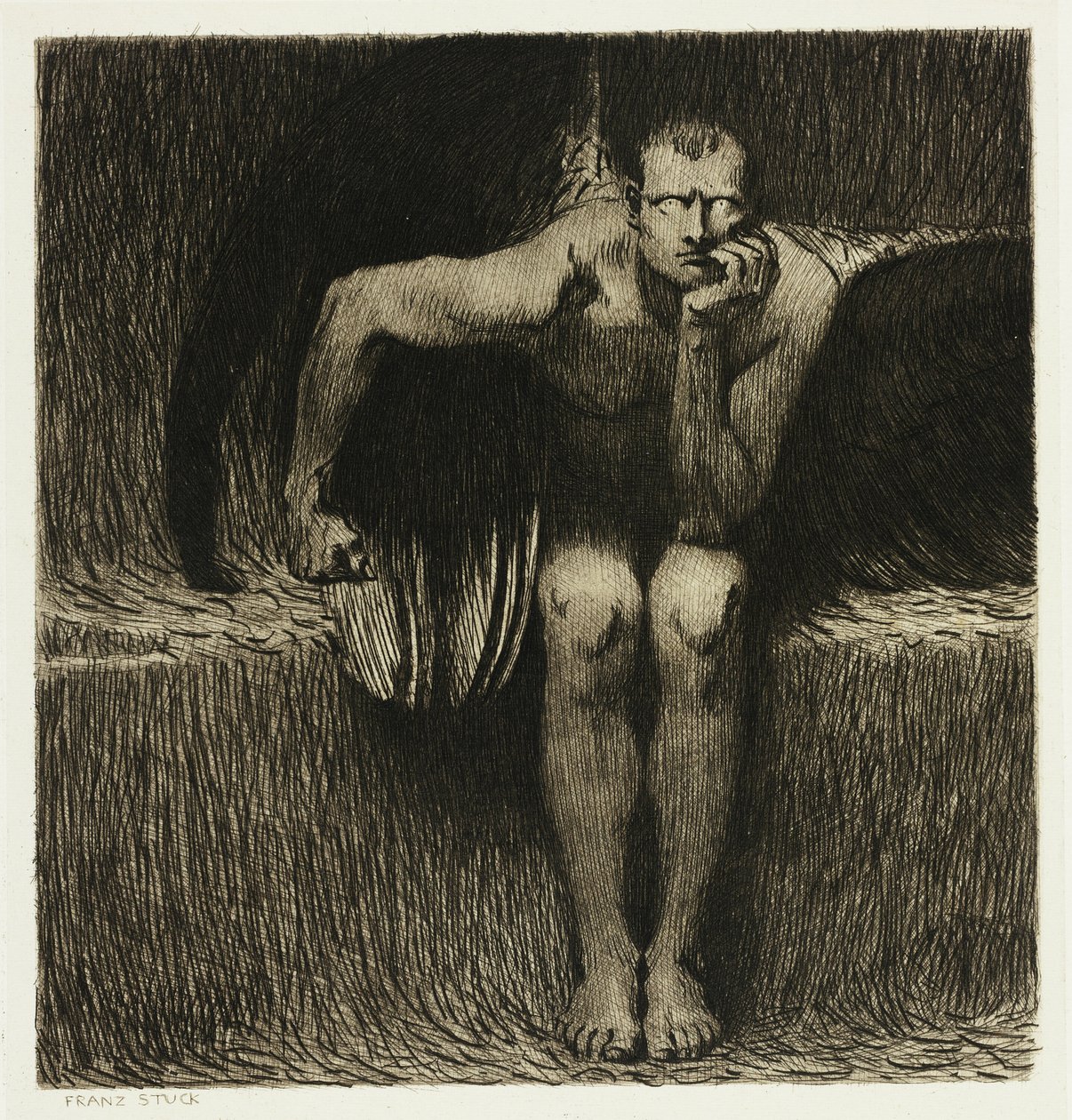Lucifer alkotó: Franz von Stuck
