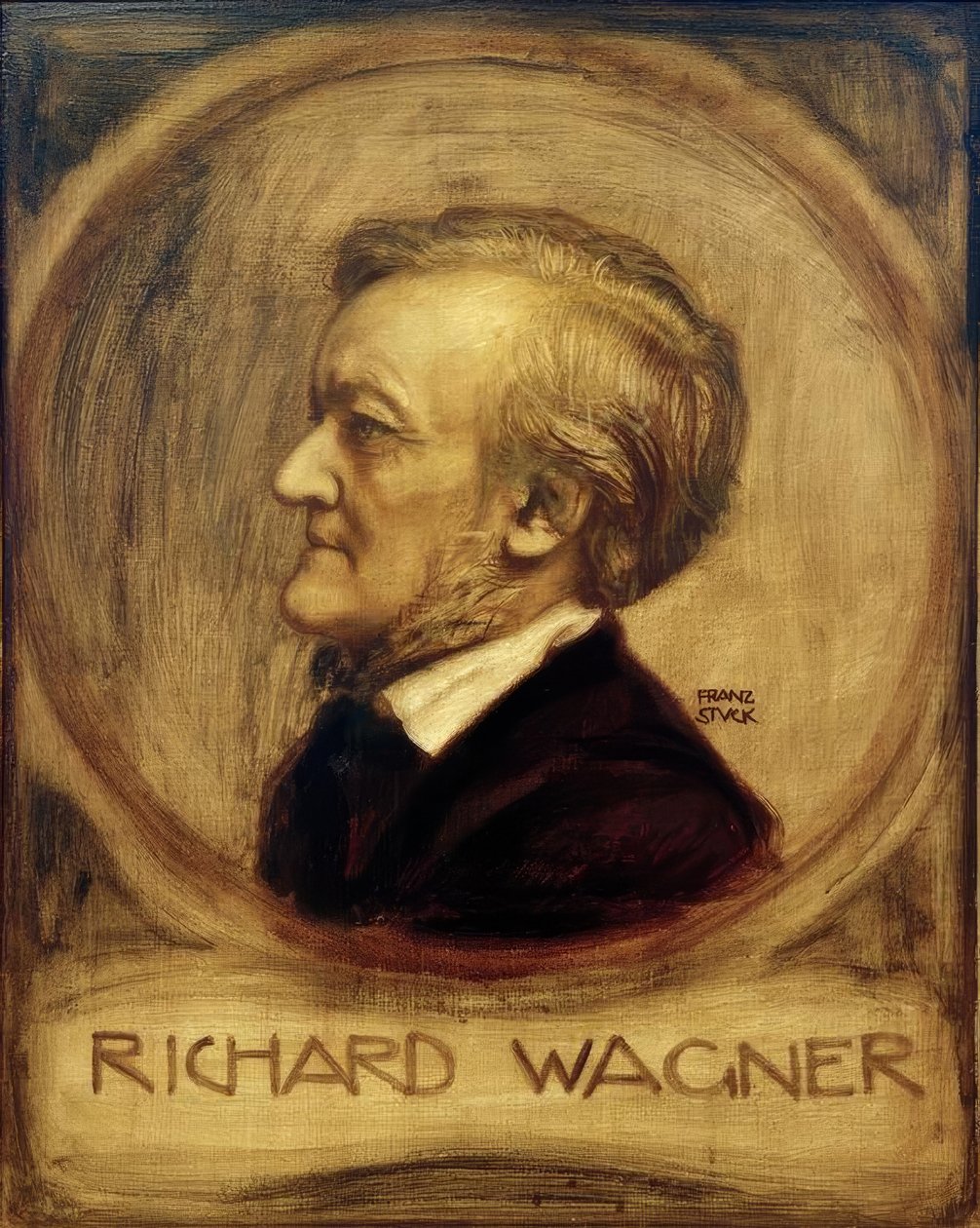 Richard Wagner, Gem. von Franz v. Megragadt alkotó: Franz von Stuck