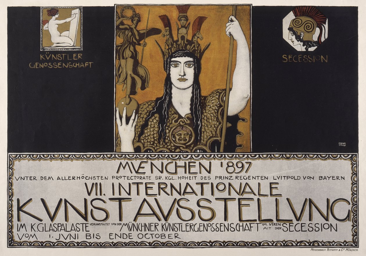 Hetedik Nemzetközi Művészeti Kiállítás, München 1897 alkotó: Franz von Stuck