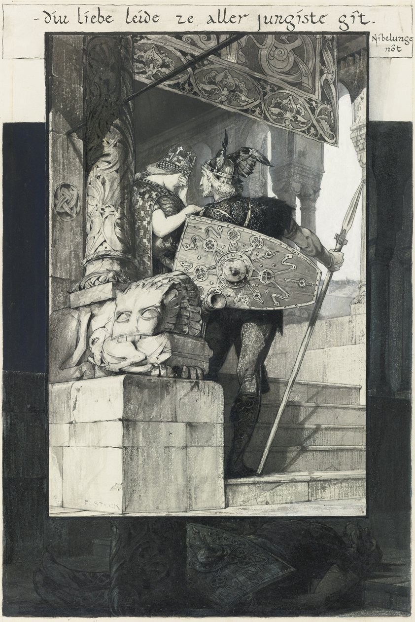 Siegfried és Kriemhild alkotó: Franz von Stuck