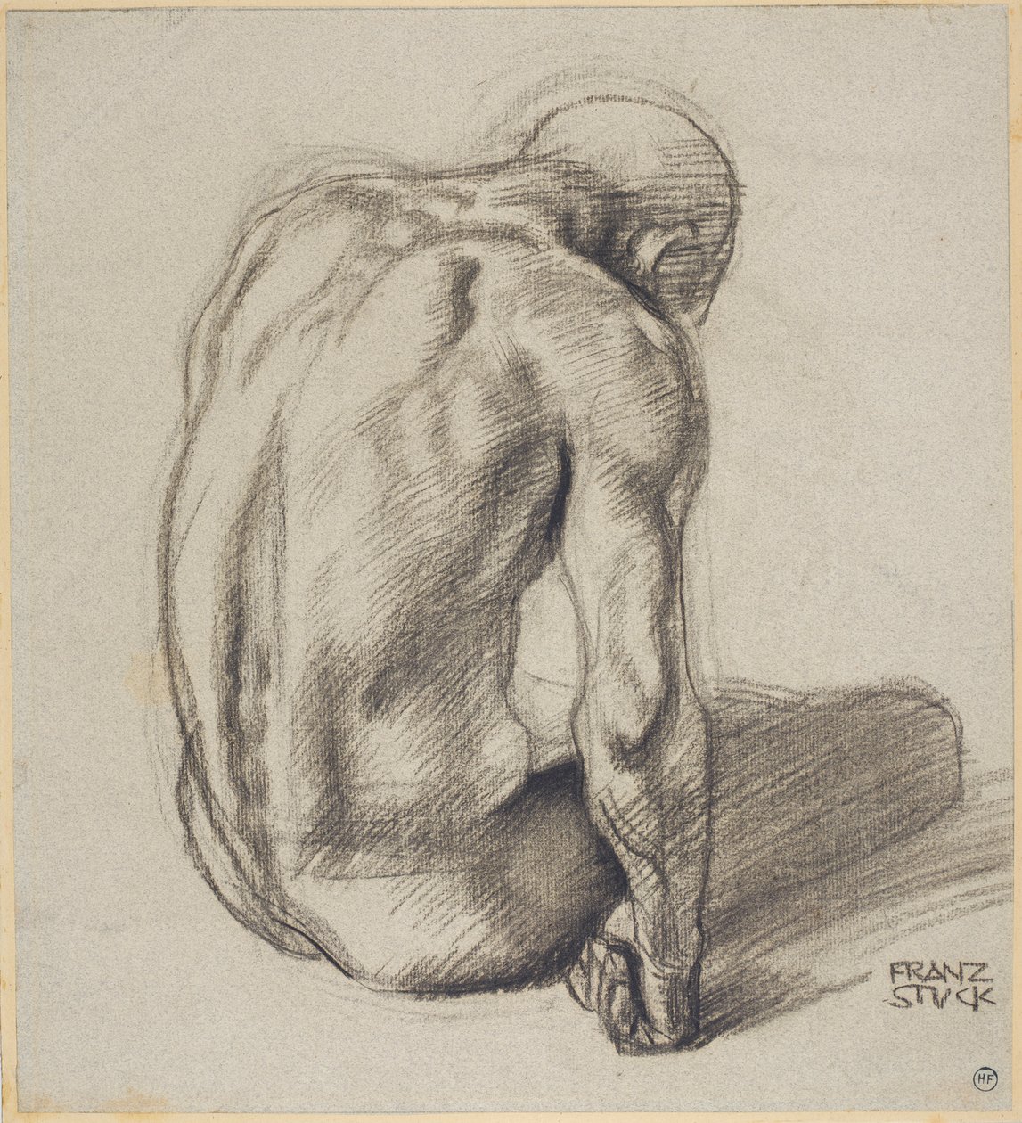 Ülő férfi alkotó: Franz von Stuck