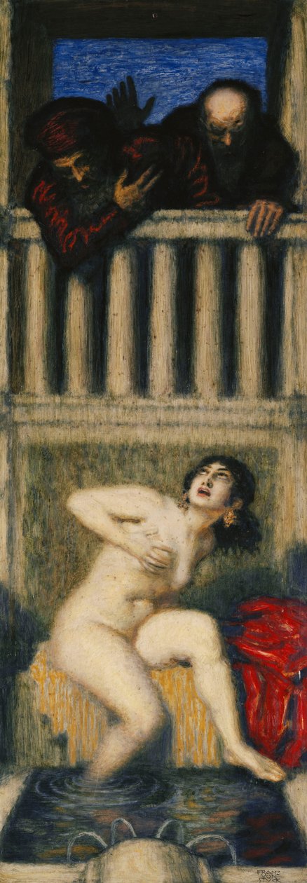 Susanna és a két öreg; Susanna és a két öreg, alkotó: Franz von Stuck