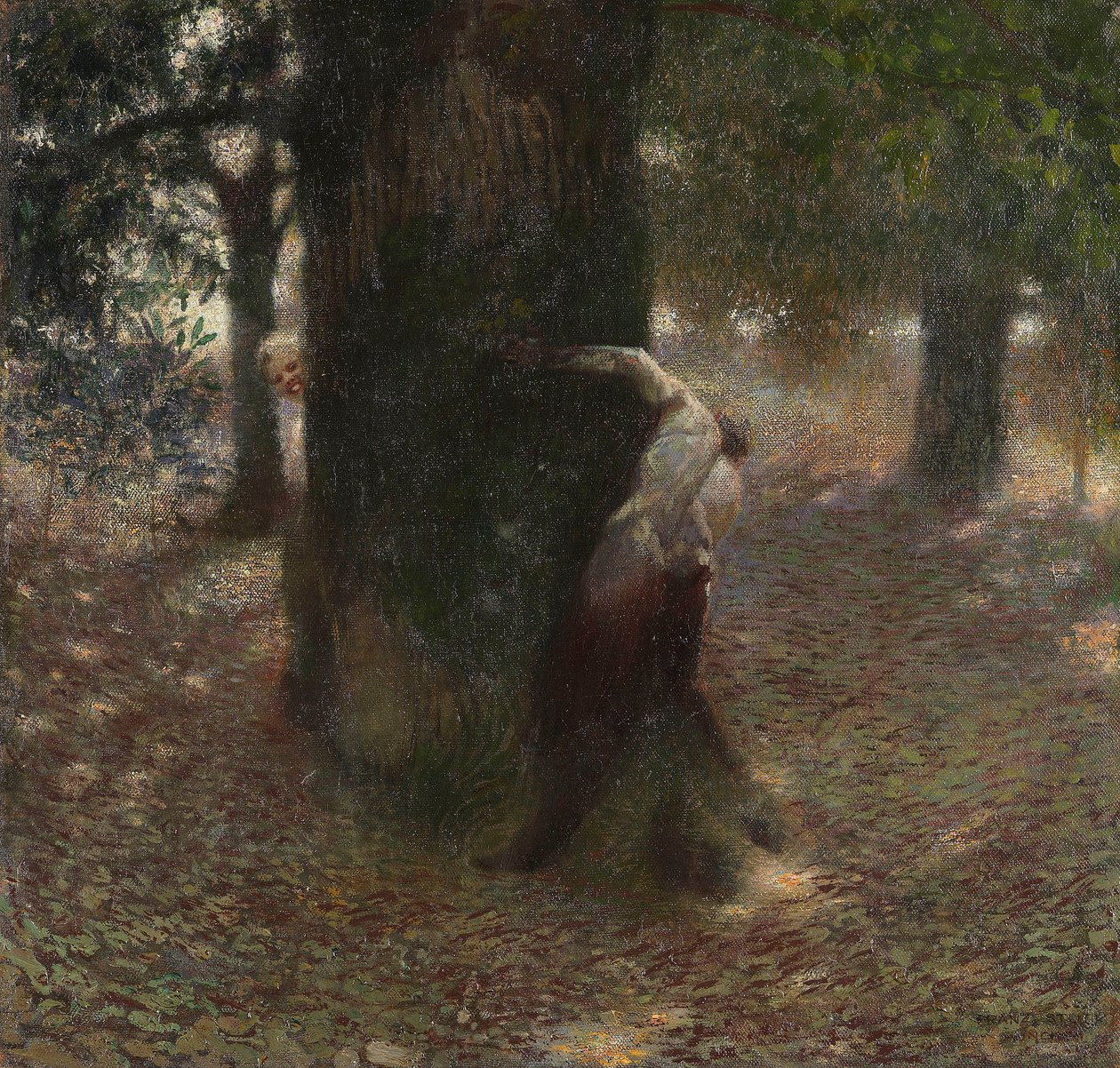 The Tease, 1889. alkotó: Franz von Stuck
