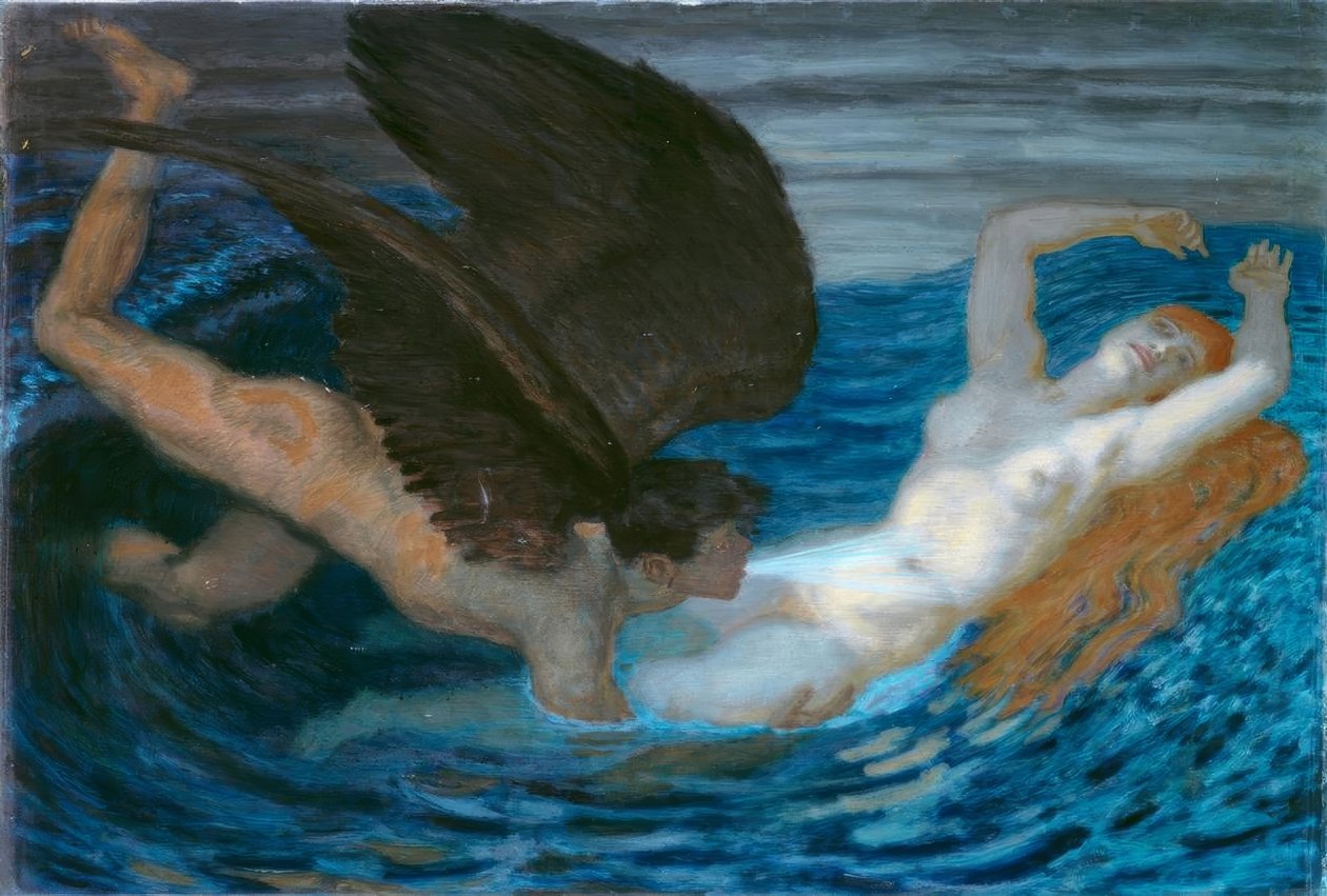 Szél és hullám alkotó: Franz von Stuck