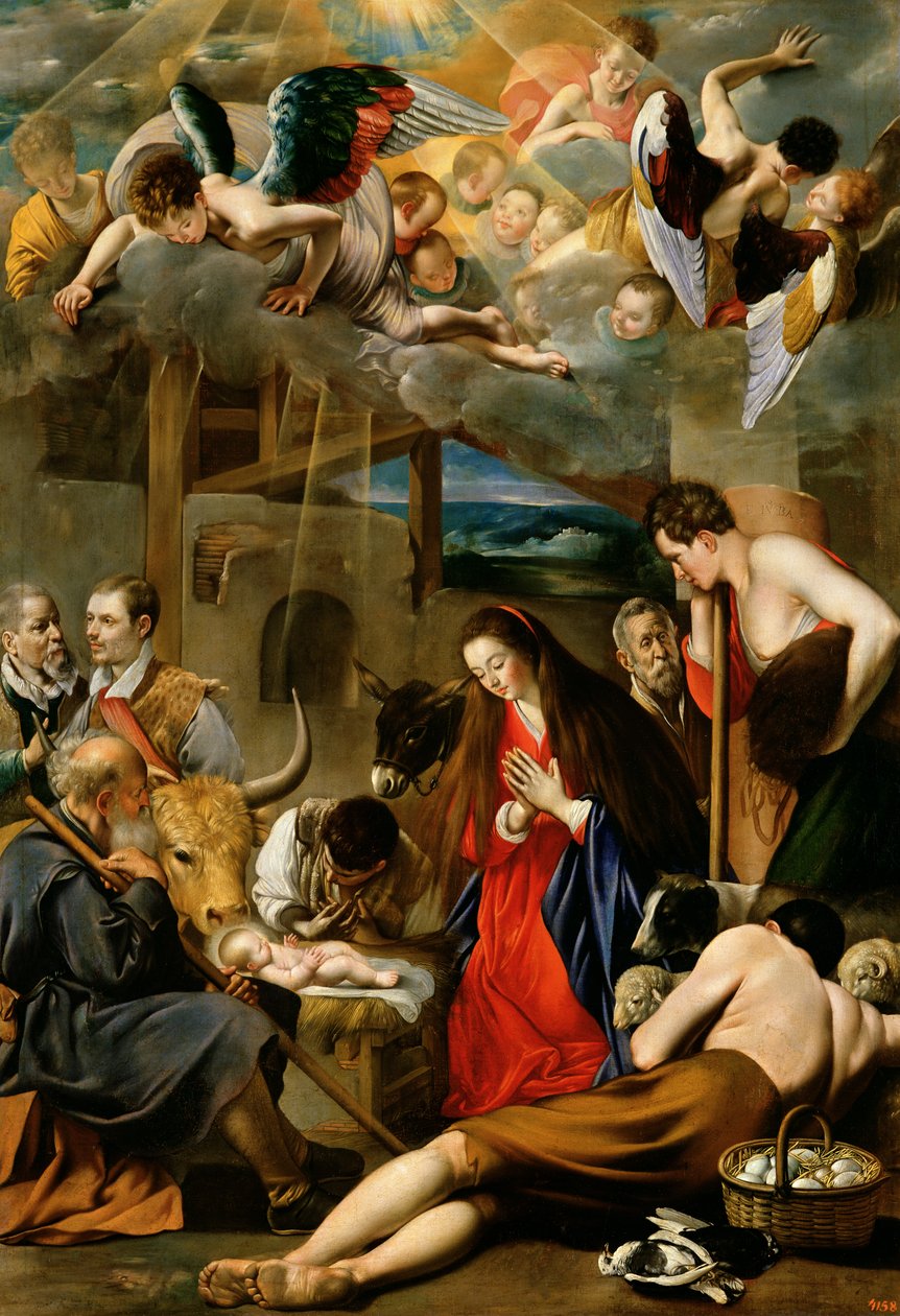 A Pásztorok imádása, 1613 körül alkotó: Juan Bautista Maíno