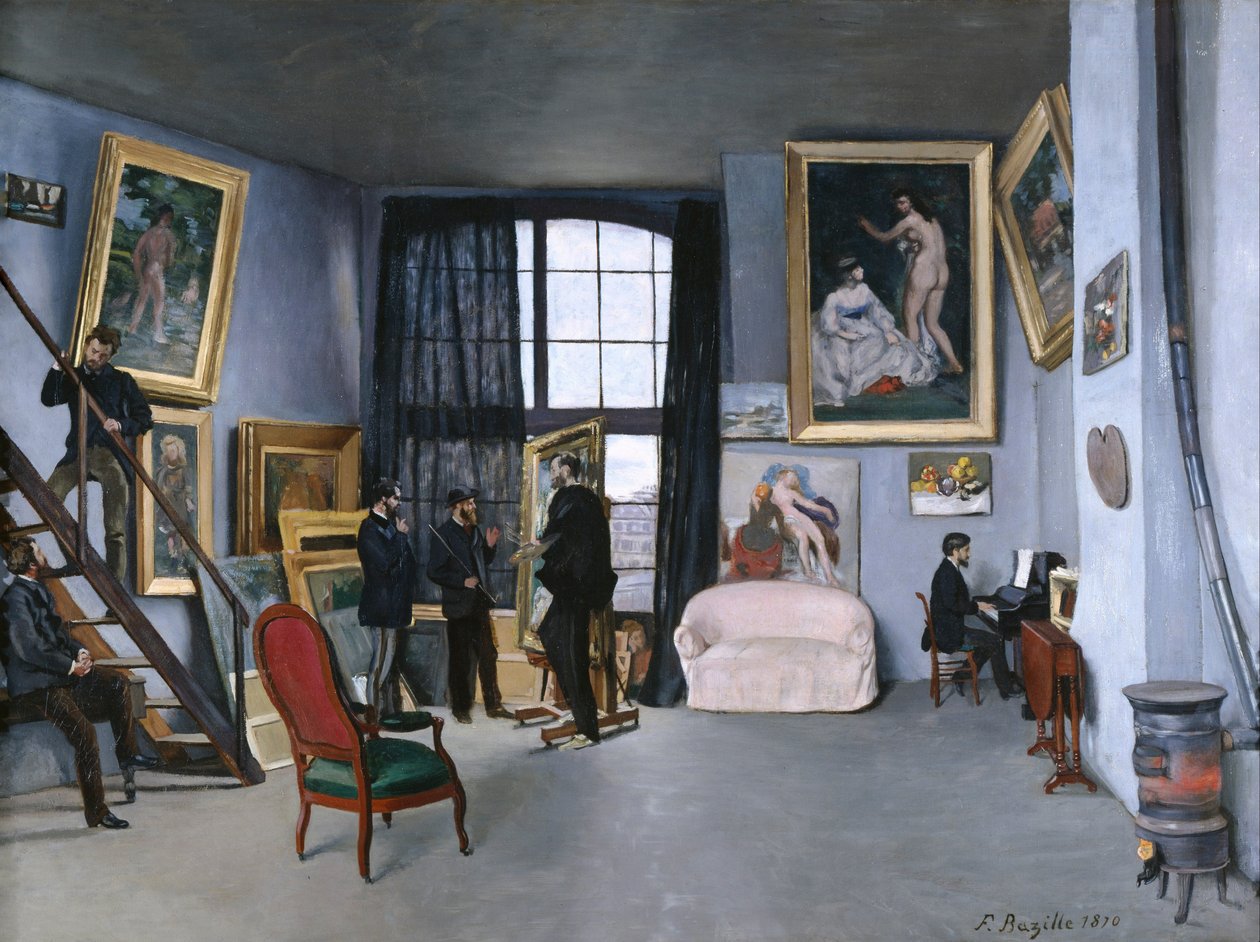 Bazilles Stúdió alkotó: Jean Frederic Bazille