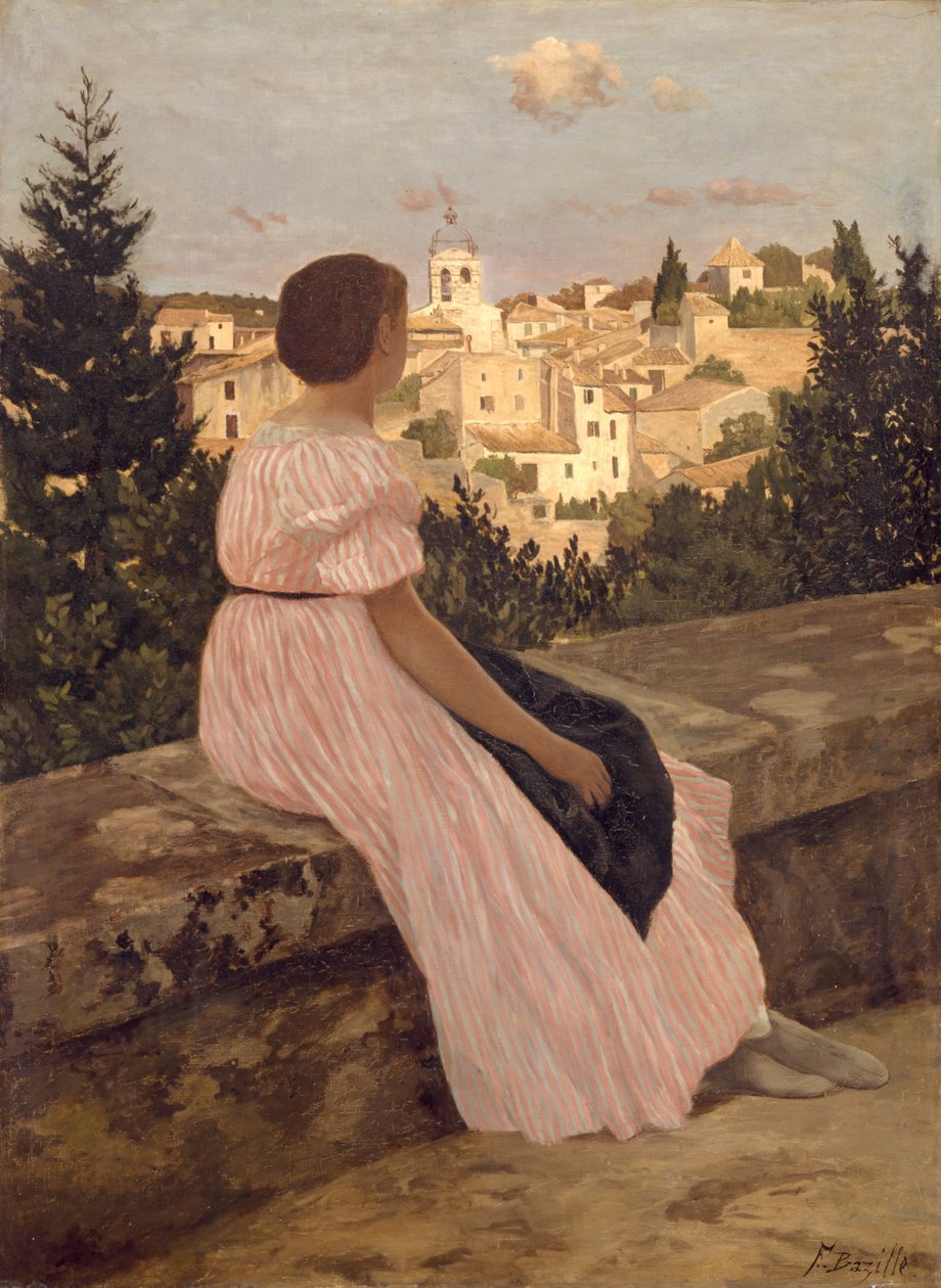 La Robe Rose alkotó: Frédéric Bazille