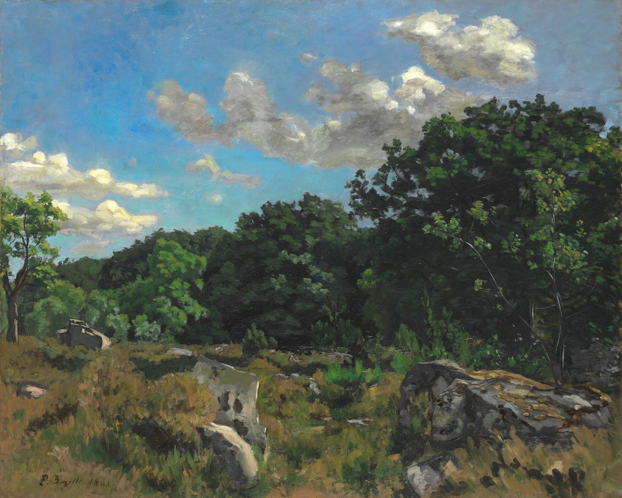 Chailly-i táj, 1865. alkotó: Frédéric Bazille
