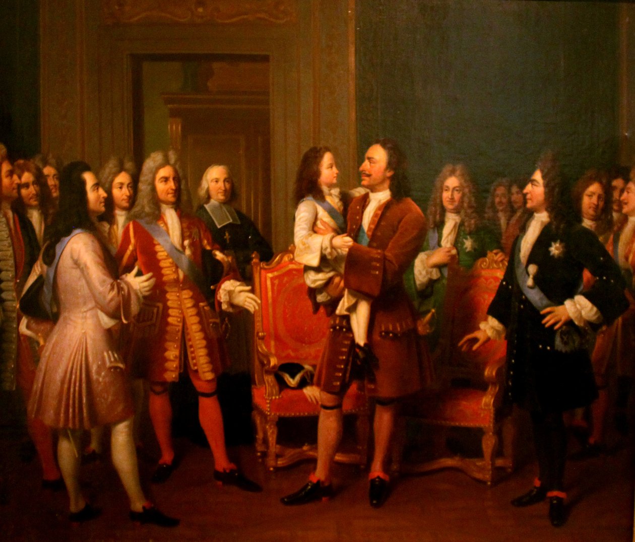 Louis Hersent - I. Péter Oroszország és XV. Lajos Franciaország alkotó: Frédéric Bazille