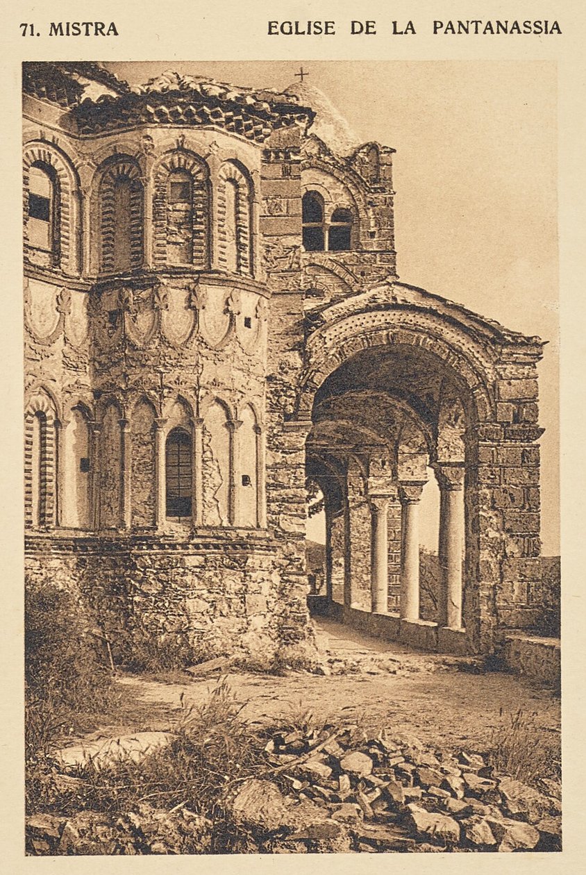 Mistra. Eglise de la Pantanassia alkotó: Frédéric Boissonnas