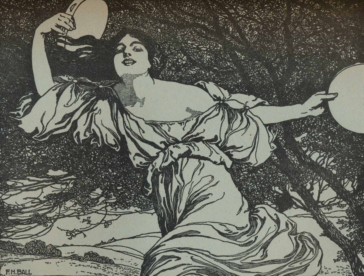 Bacchante, 20. század 1914-1915 alkotó: Fred Hammersley Ball