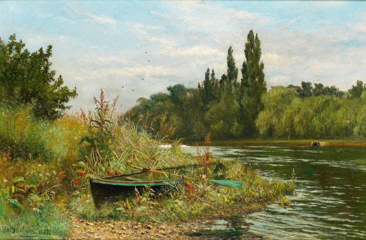Egy csendes hely a Temze folyón, 1882 alkotó: Fred Hines