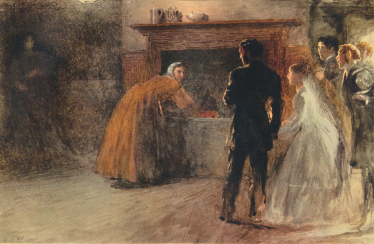 Az őrült nő látogatása a megszakított házasság után, 1870, 1942. alkotó: Fred Walker