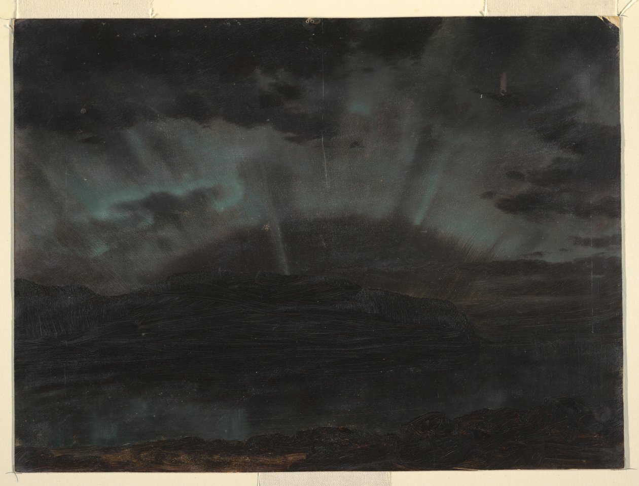 Aurora Borealis, Mt. Desert Island, Bar Harborból, Maine, 1860 szeptember alkotó: Frederic Edwin Church