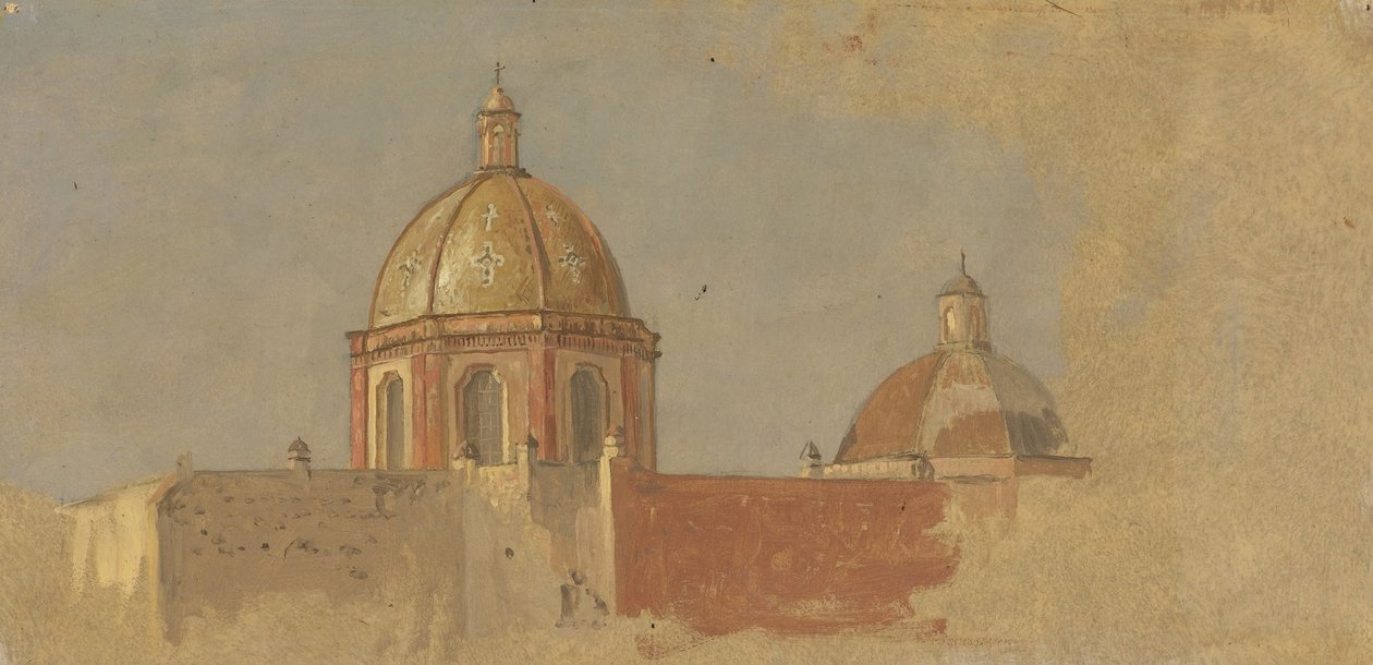 Kolumbia vagy Ecuador, templomtetők alkotó: Frederic Edwin Church