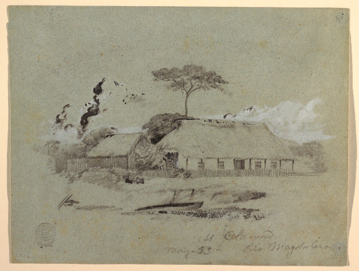 House and Shed, Calamar, Kolumbia alkotó: Frederic Edwin Church
