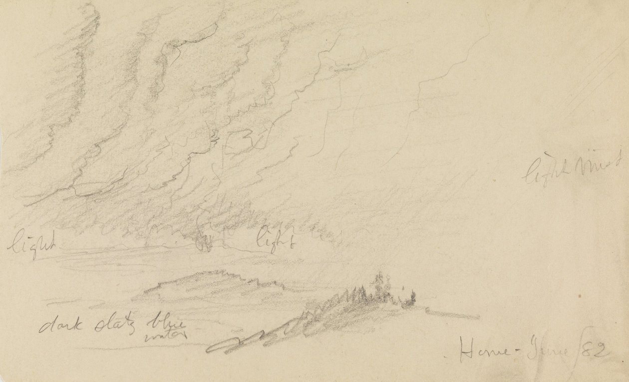 Köd a River és a Hills felett alkotó: Frederic Edwin Church