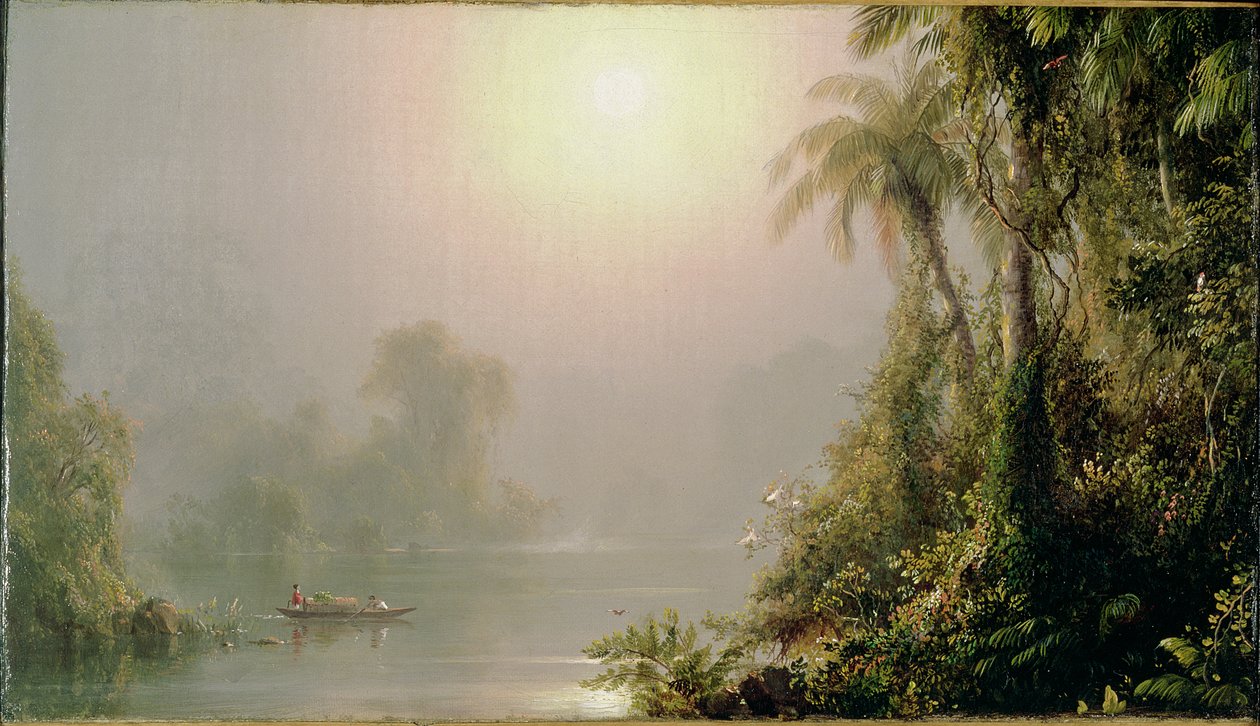 Reggel a trópusokon, 1858 körül alkotó: Frederic Edwin Church