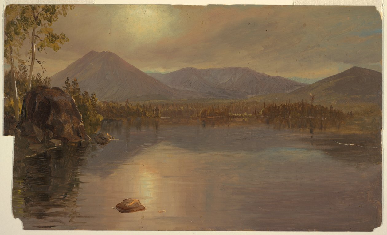 Mount Katahdin és Turner a Katahdin -tótól alkotó: Frederic Edwin Church