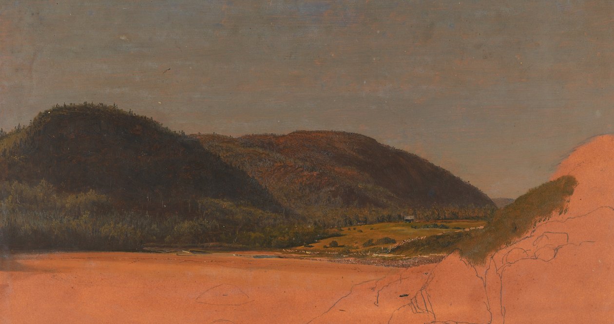 Mt. sivatagi sziget, táj alkotó: Frederic Edwin Church