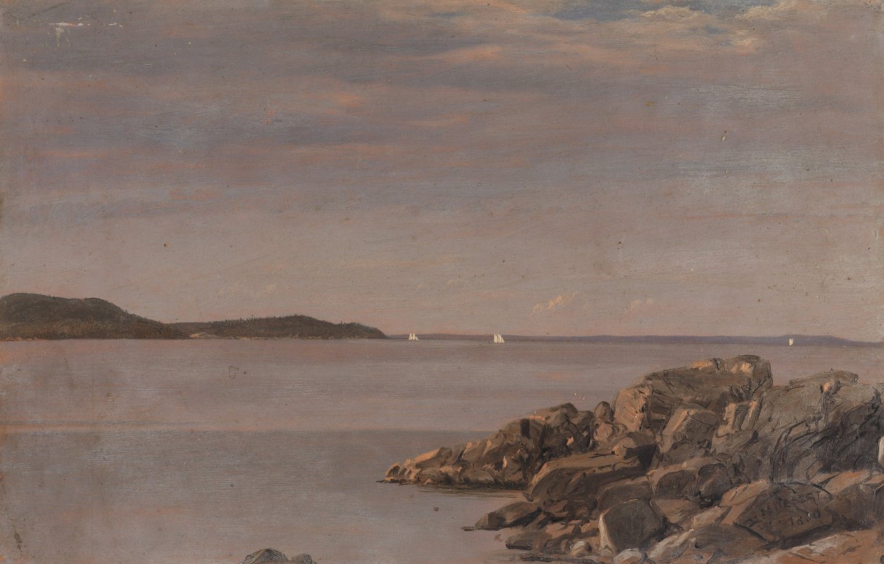 Mt. sivatagi sziget, Maine Coast alkotó: Frederic Edwin Church