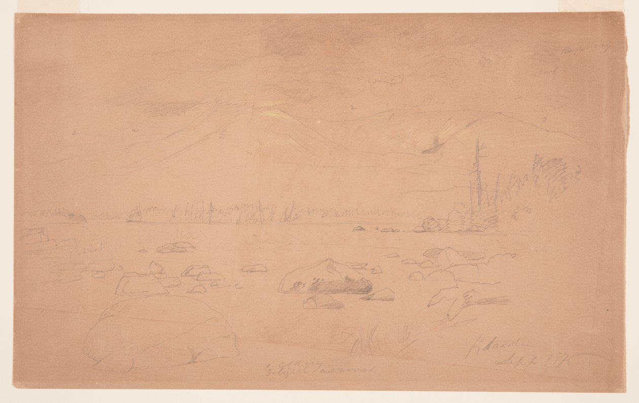 Mts. Katahdin és Turner alkotó: Frederic Edwin Church
