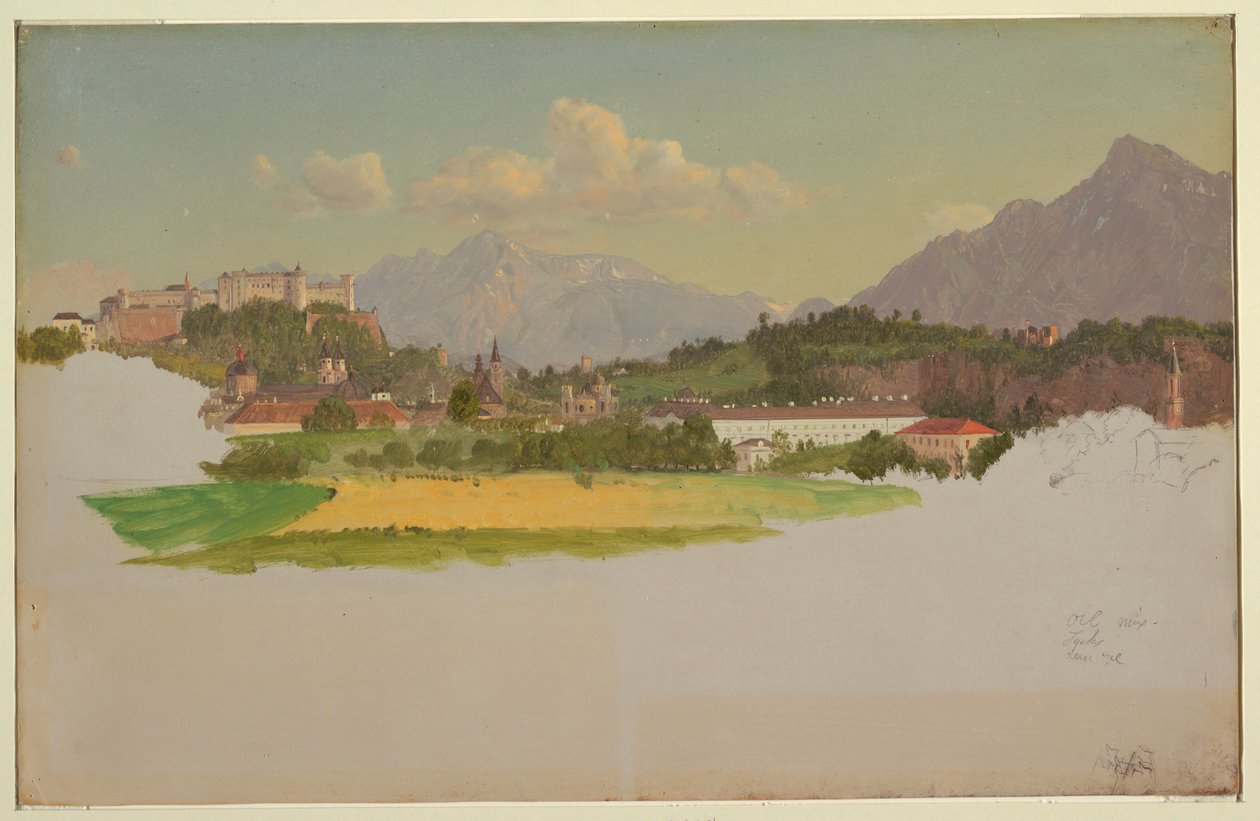 Salzburg, Ausztria alkotó: Frederic Edwin Church